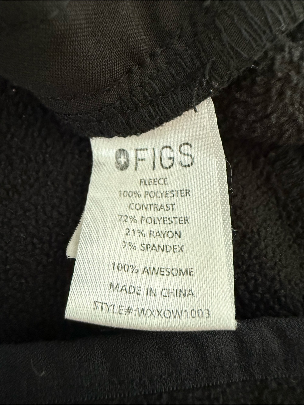 FIGS On-Shift Fleece Vest Black Full Zip Medical Scrub Jacket Womens M - Picture 5 of 7